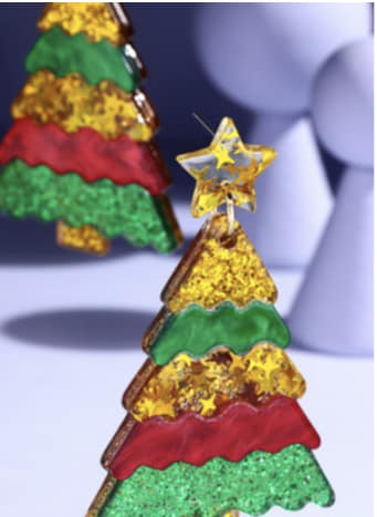 Christmas Tree Earrings