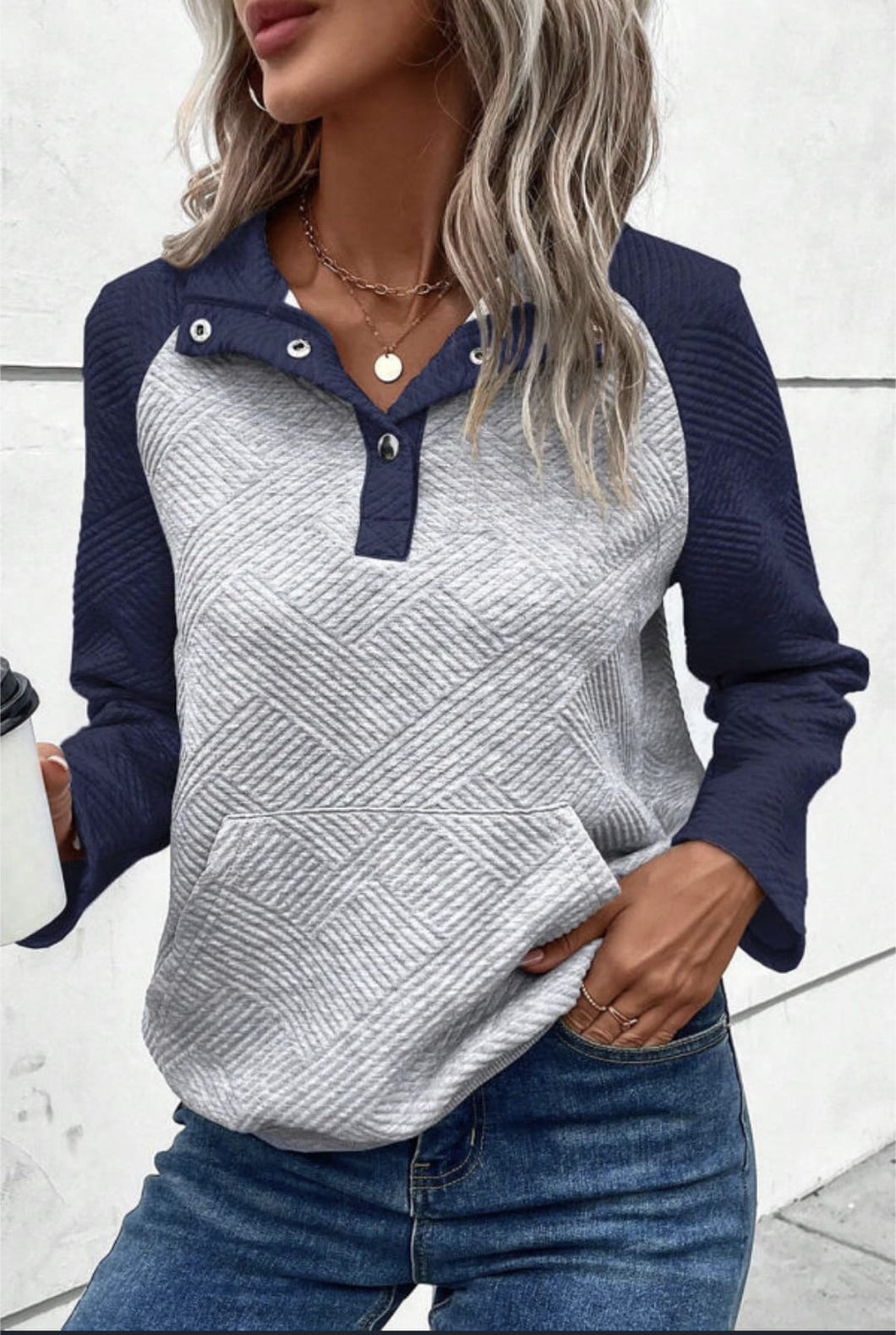 Navy/Grey Sweatshirt