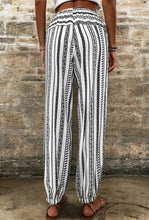 Load image into Gallery viewer, Black Striped Boho Pants
