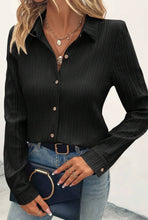 Load image into Gallery viewer, Black Long Sleeve Blouse
