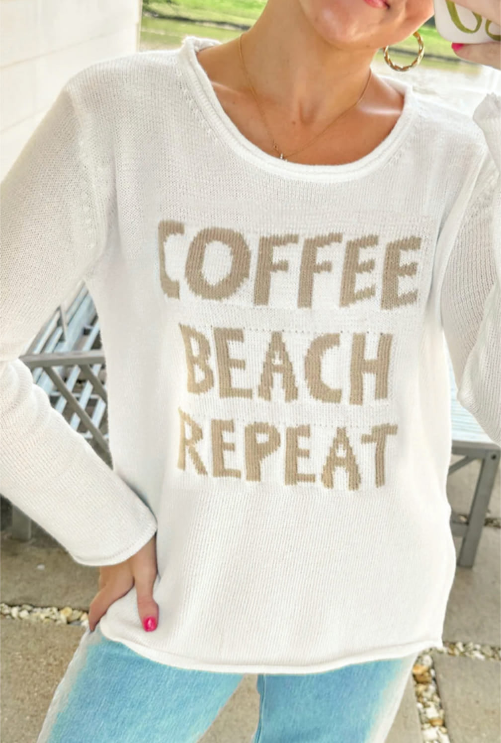 COFFEE BEACH REPEAT Sweater
