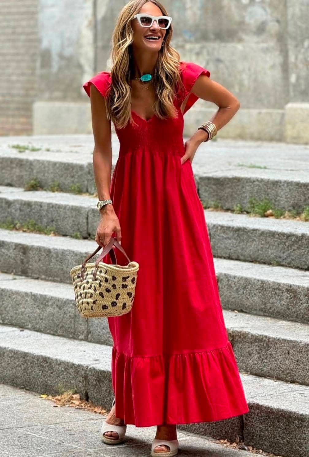 Red Maxi Dress