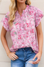 Load image into Gallery viewer, Pink Floral Blouse
