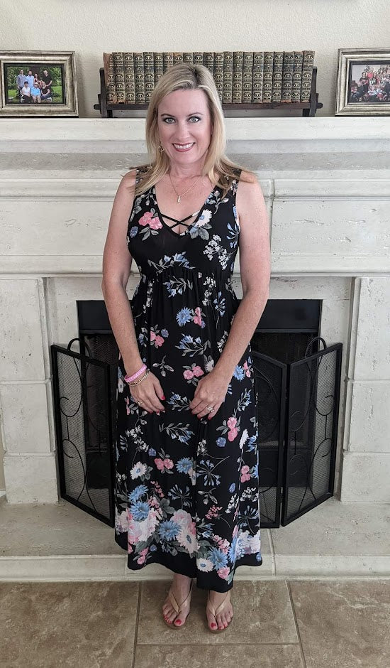 Criss Cross Sleeveless Dress